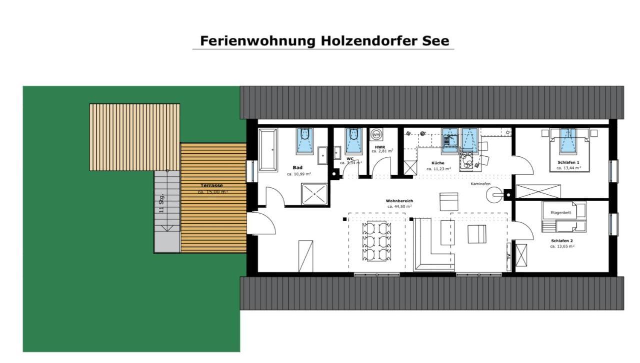 Ferienwohnung Holzendorfer See Holzendorf  Exterior photo
